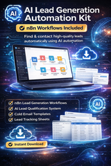 AI Lead Generation Automation Kit (n8n Workflows + Templates)