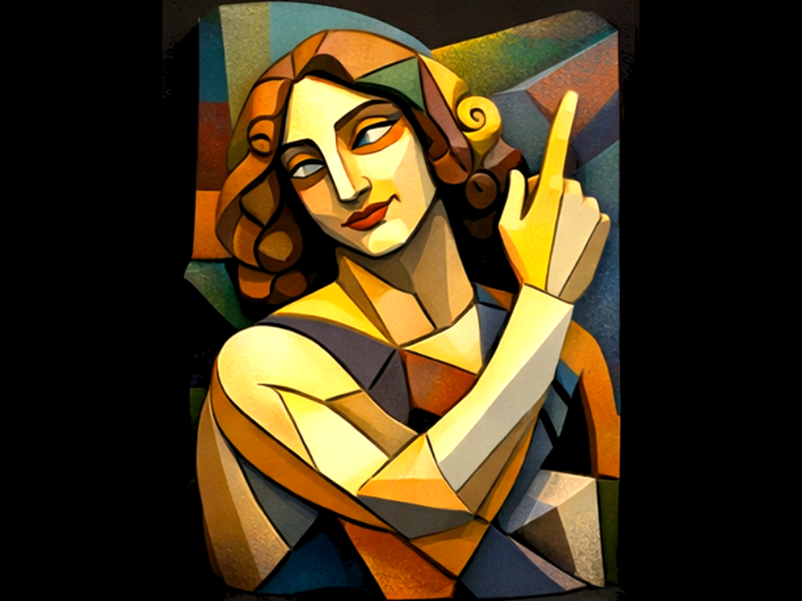 Cubist Renaissance #16 - Orb Study II STL Wall Art